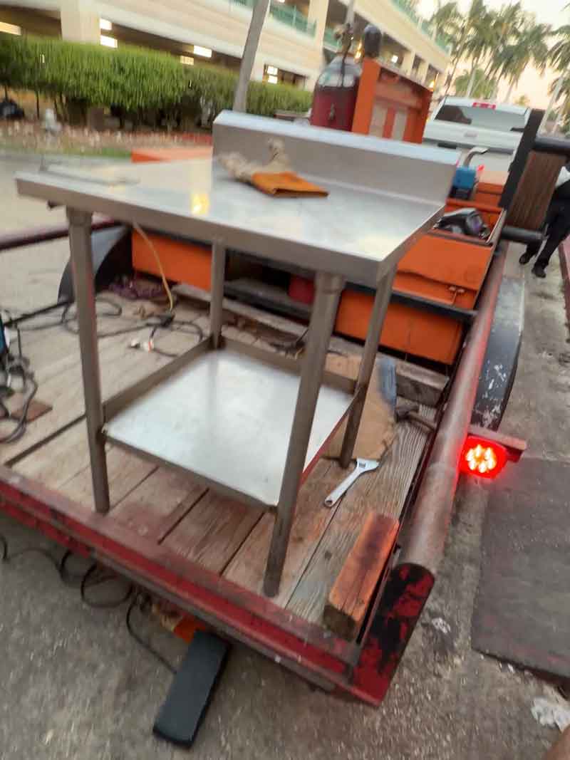 Restaurant welding and kitchen equipment repair